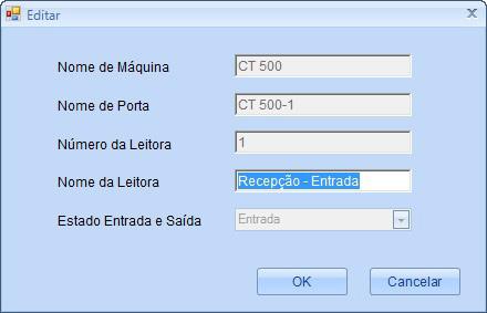 6.12. Nome da leitora Esta função permite editar o nome das leitoras adicionadas no sistema de controle de acesso que estão instaladas nas portas controladas pelos dispositivos.