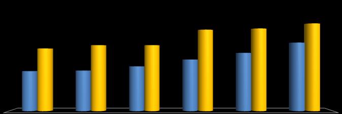 4. O UNIVERSO DAS CONCESSÕES EM 2010 Gráfico 4.0. Evolução do Investimento Acumulado (Preços de 2010 Milhões de Euros) Parcerias Concessões 18.808 19.076 20.240 14.461 15.229 15.229 9.171 9.298 10.