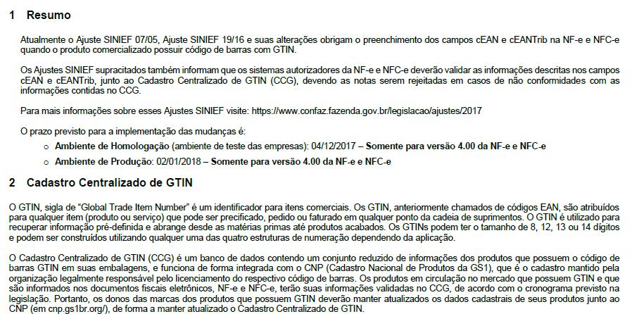 91 GTIN - Nota