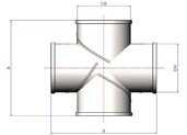 CRUZETA DN DR A B mm pol mm mm mm 48 2 48 140 140 60 2.1/2 48 150 150 60 2.1/2 60 160 160 76 3 48 170 170 76 3 60 180 180 76 3 76 190 190 89 3.1/2 48 170 170 89 3.1/2 60 190 190 89 3.