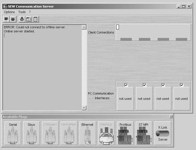 Colocação em operação Descrição do software de colocação em operação e seus parâmetros I 0 5 Fazer duplo clique no ícone selecionado. A seguinte aplicação é iniciada: Fig.