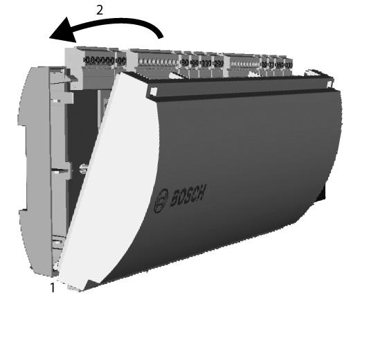 22 pt-br Instalação AMC2 Extensions 4.4 Fechar a caixa Antes de alinhar a tampa, desconecte todos os conectores de parafuso.