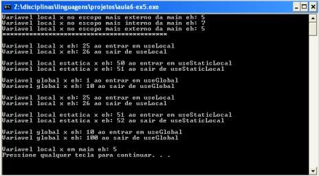 Primeiro Exemplo utilizando Pilha de Chamadas de Função e Registros de Ativação Estrutura de dados Coleção de itens de dados relacionados Estrutura de dados em pilha Estrutura de dados último a