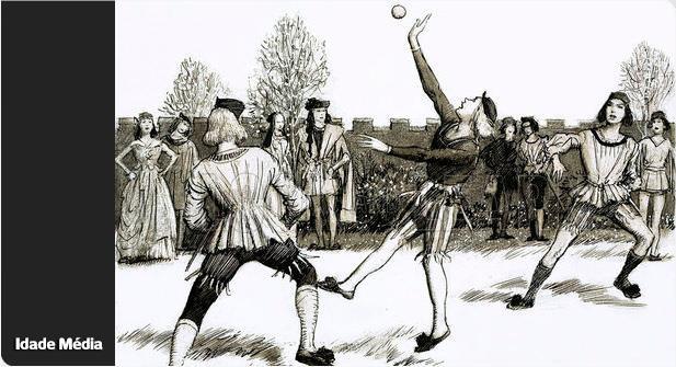 Handebol na Idade Média Hanbold na Dinamarca Em 1890, na Alemanha, esportes como o raftball, criado por um integrante da Federação Internacional de Futebol, e