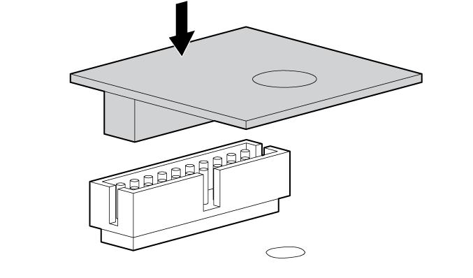 9. Instale a placa do TPM. Pressione o conector para encaixá-lo na placa (Componentes da placa do sistema na página 5). 10.