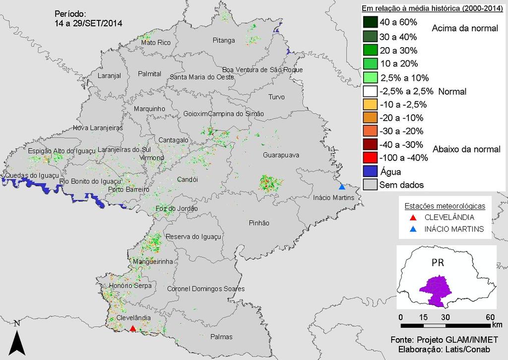 chuvas em partes da região que atrasou o plantio dos cultivos de inverno. A partir do início de julho houve recuperação e seguiu bem até o momento.