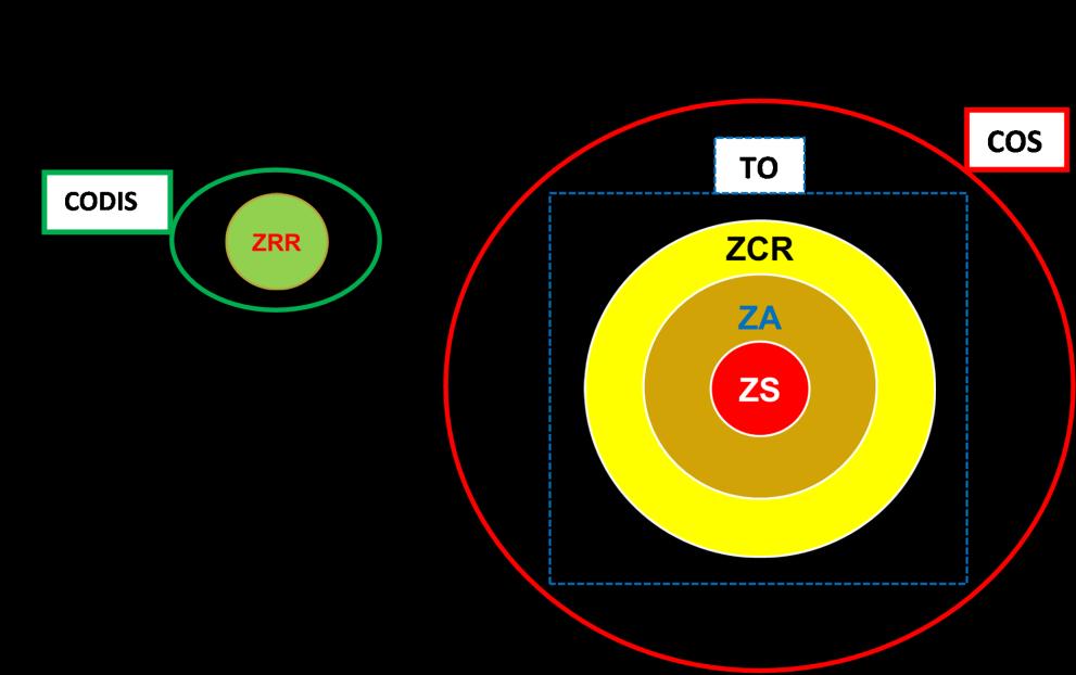 3.2 Zonas de intervenção A resposta operacional desenvolve-se na área do distrito de Viseu que pode conter Zonas de Intervenção (ZI).