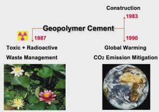 Atualmente nos países industrializados a demanda por cimento geopolimérico não é muito alta, é de fato, restrito ao gerenciamento de lixo tóxico e