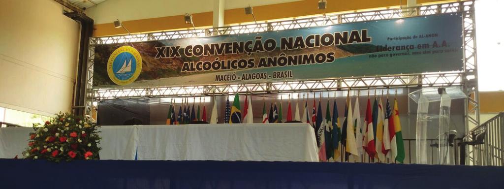 N XIX Convenção de Alcoólicos Anônimos. Eu estive lá!!! os dias 21, 22 e 23 de abril de 2016 aconteceu a XIX Convenção de Alcoólicos Anônimos, em Maceió, Alagoas. Que susto!