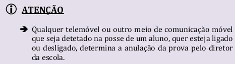 3.9. O secretariado de provas/exames, em conjunto com o professor coadjuvante, define os procedimentos para verificação do material a usar pelos alunos.