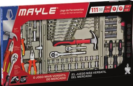 S E DESTQUES: Maleta organizadora termoplástica Único que possui berço com 2 com fácil visualização das nichos para acomodar parafusos e medidas e acomodação segura peças pequenas. para as peças.