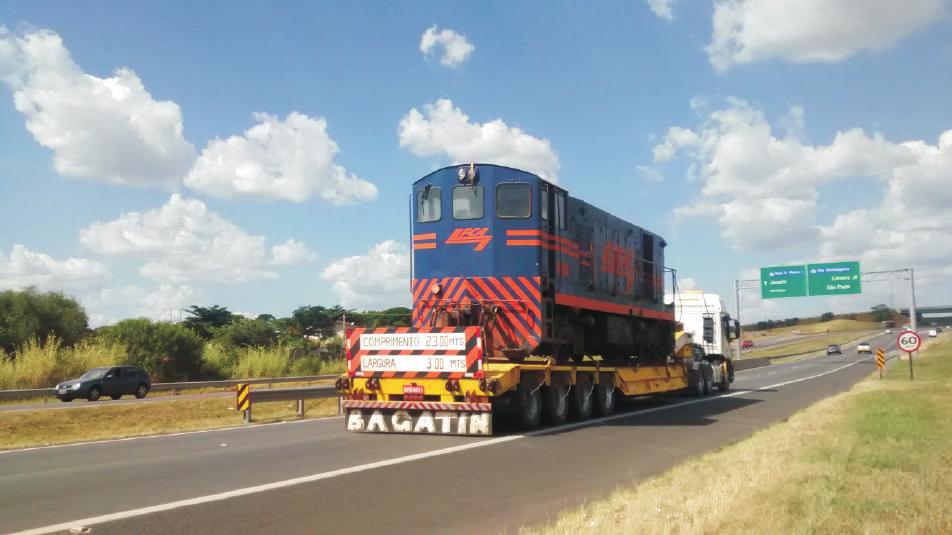 de luz dos carros de passageiros e a liderança nos serviços de recuperação de máquinas e equipamentos.