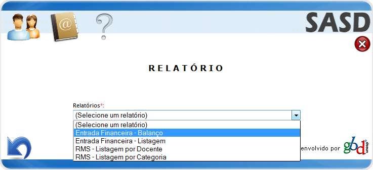 Relatórios Financeiros Grupo de Banco de Dados Objetivo Gerar diversos relatórios financeiros, tais como balanço de entrada financeira, relação de gastos por docente, relação de gastos por categoria,