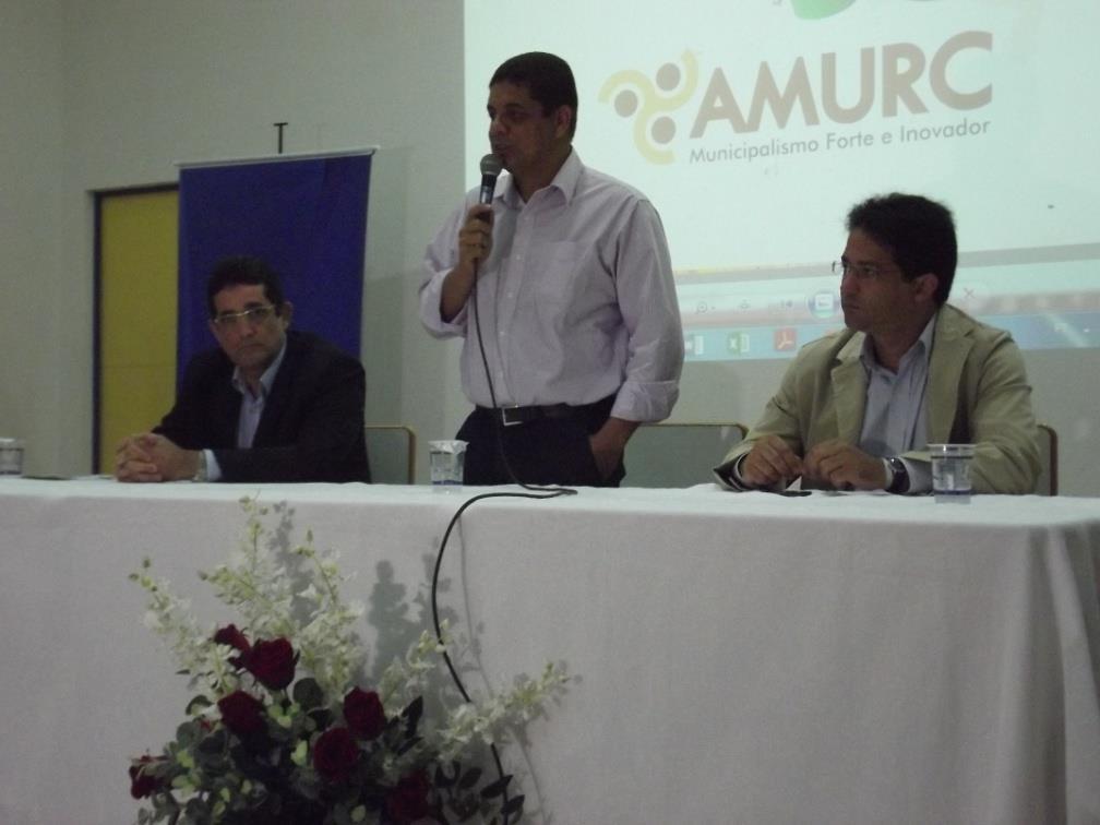 pelos Fóruns de Secretários Municipais, integra as atividades de comemoração dos 30 anos da AMURC-