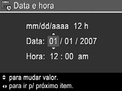 corretamente marcadas, se você usar o recurso de gravação de data e hora. Consulte Gravação de data e hora em Usar os menus Capturar imagens e Gravar vídeo na página 14