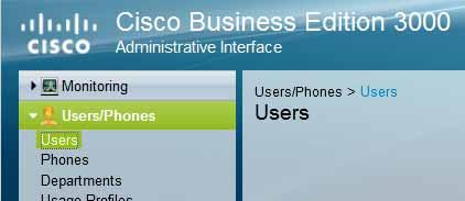 Configurar uma conta de utilizador Anexo A Criar o utilizador da aplicação Attendant para o Cisco Business Edition 3000 8.