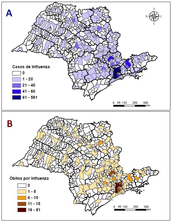 gestantes sem comorbidade. Dentre sete gestantes que evoluíram a óbito, quatro encontravam-se no 3º trimestre, duas no 2º trimestre, uma no 1º trimestre.