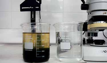 Etapas do processo 1- Análise laboratorial: a partir de coleta do material em campo se realiza uma análise laboratorial do lodo ou sedimento para a certificação do funcionamento da