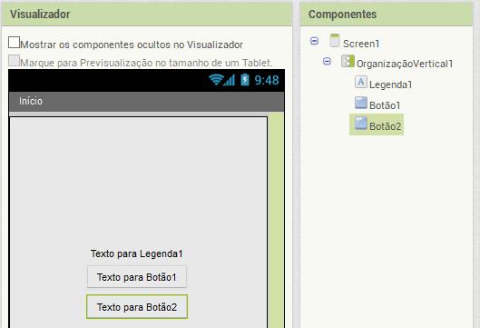 Anotações: Importante: Quanto um componente esta abaixo de outro com um pequeno