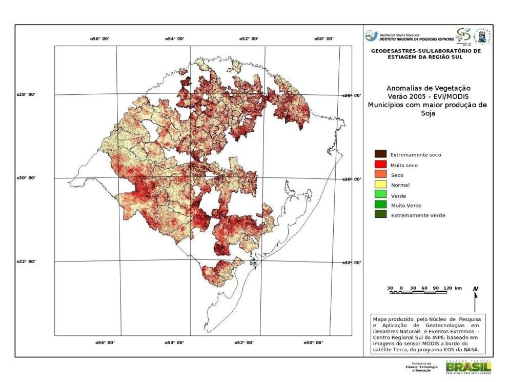 ESTIAGEM X MUNICIPIOS PRODUTOES