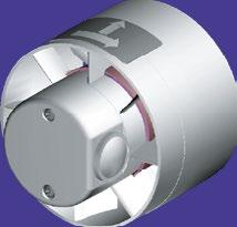 Os modelos 100 e 200 podem ser embutidos na parede, para transportar ar diretamente para o exterior ou trocar calor entre locais adjacentes.