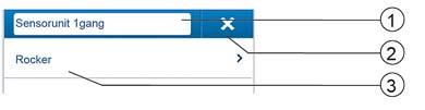 Colocação em funcionamento Ajustes do parâmetro unidade de sensor 1 vez Ajustes do sensor [1] Modificação do nome [2] Apagar o canal [3] Seleção da báscula na vista de lista Fig.