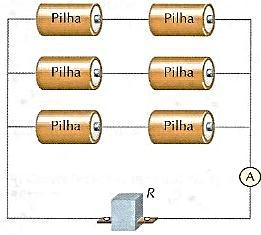 2º) No circuito ao lado, a potência dissipada no resistor de 3 Ω é de 3 W. Determine: a) A intensidade de corrente que passa na resistência interna do gerador (r).