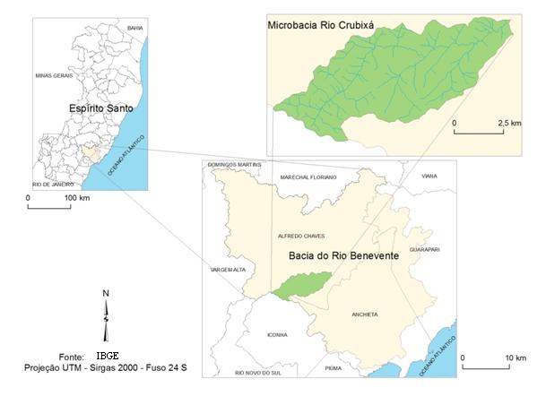 Anais XV Simpósio Brasileiro de Sensoriamento Remoto - SBSR, Curitiba, PR, Brasil, 30 de abril a 05 de maio de 2011, INPE p.4248 área e está localizada entre as coordenadas UTM 7.717.636m / 7.711.