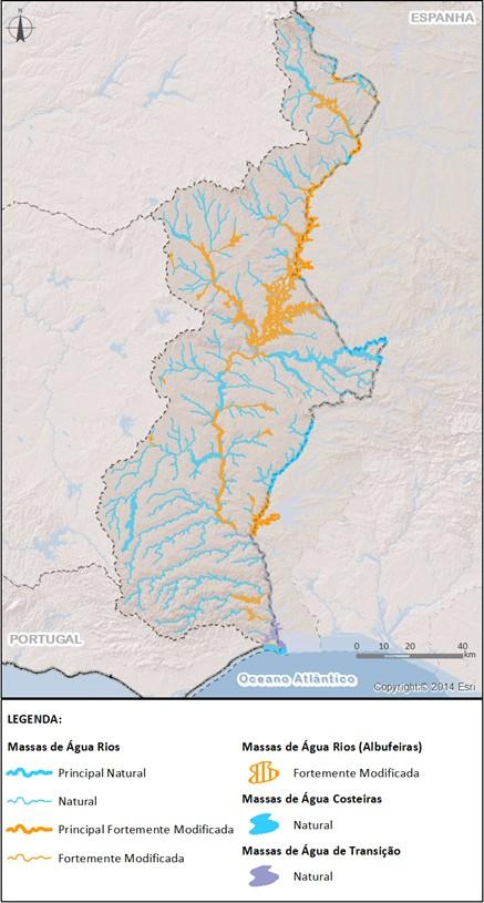 Massas de água Naturais Rios 206 42 6 254 Águas de transição 5 - - 5 Águas costeiras 2 - - 2 SUB-TOTAL 213 42 6 261