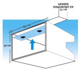 3.1.2. Em Caixa (Caixilho) de Concreto As Caixas (Caixilhos) de concreto, vem prontos do fabricante e devem ter aberturas laterais e com as medidas internas conforme indicadas abaixo.