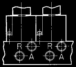 4Nm w Para a montagem, aperte parafusos M4 ou equivalentes da mesma forma nos orifícios de montagem da placa base.