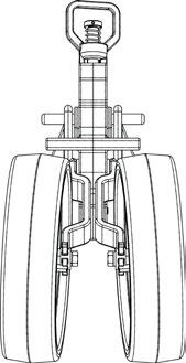 pressão () e lisa (), retire os 6 calços () e o suporte da roda (), conforme mostra a figura ao lado.
