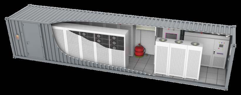 Exemplo de um container de armazenamento (ESS) Airconditioner Control