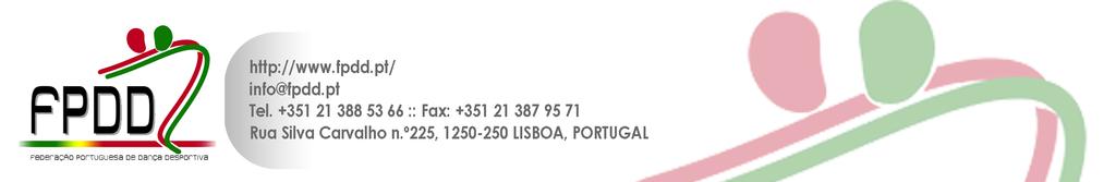 CAPITULO I TUTELA E ÂMBITO Artigo 1.º Âmbito O presente Regulamento é o principal documento que contém as regras financeiras da Federação Portuguesa de Dança Desportiva (FPDD).