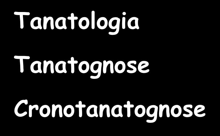 Tanatologia