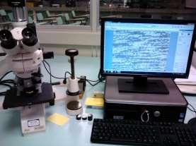 43 foram realizadas para determinar se as regiões analisadas tinham a composição química típica de austenita ou ferrita Figura 24: Microscópio ótico utilizado nas análises microestruturais.