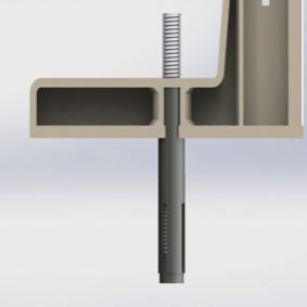 bucha na chapa Figura 13 Inserir parabolt