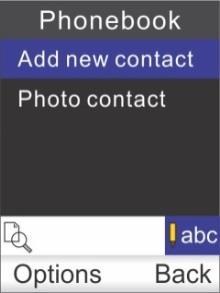 Save a secondary contact From the secondary contacts page, choose the first option appearing on top screen: Add new contact. You can save up to 500 contacts.