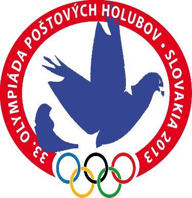 33. as OLIMPÍADAS COLUMBÓFILAS As trigésimas terceiras olimpíadas columbófilas realizam-se de 23 a 27 de Janeiro de 2013, na cidade de Nitra, na Eslováquia.