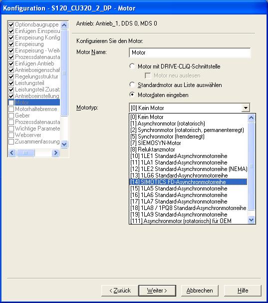 Colocação em funcionamento 7.11 Ajustar os parâmetros do motor no conversor Instalou no seu computador o software STARTER no mínimo com a versão 4.3.1 com SSP e está conectado ao conversor.