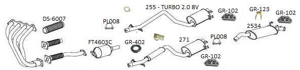 FIAT CATÁLOGO DE PRODUTOS - FIAT TEMPRA 2.0 8V - 92/99 2517 TEMPRA 2.0 8V - 92/99 - Sil Traseiro com 2 suporter Amam 343,00 252 TEMPRA 2.