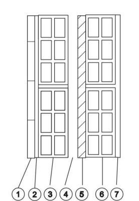 Figura 9 Caracterização da parede exterior com revestimento. Tabela 5 Caracterização térmica de parede exterior com revestimento. Espessura r Referências [W.m -1. 0 C 