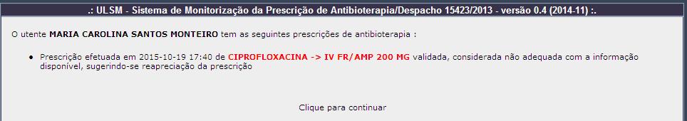 abertura da prescrição do