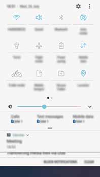 Informações básicas Usar os botões de configuração rápida Toque os botões de configuração rápida para ativar algumas funções. Deslize para baixo o painel de notificações para ver mais botões.