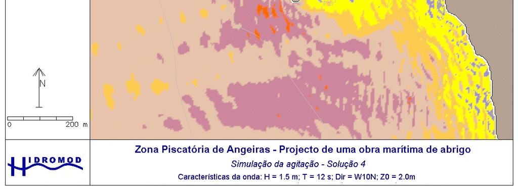 Ondas provenientes de W10N, com H = 1.