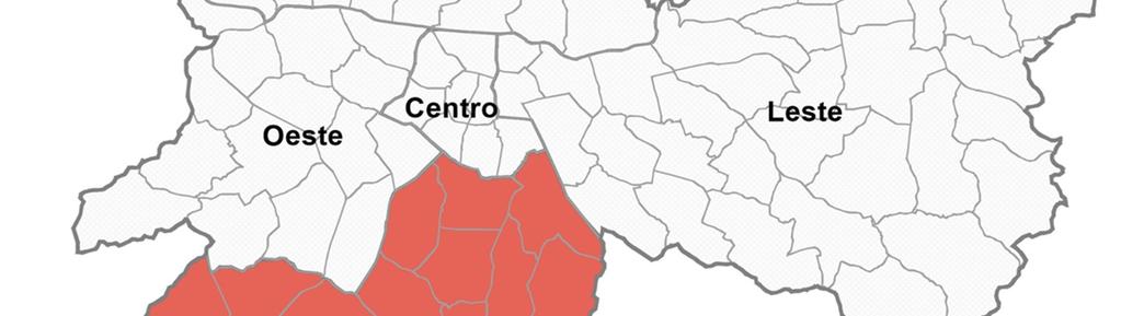 Lançamentos de Imóveis Residenciais por Zona Cidadede São Paulo no ano de 2014 FONTE: Embraesp/ Elaboração: Departamento de Economia e