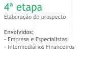 4) Como abrir o capital de sua empresa Fases para abertura de capital: ETAPA 3 e 4: 4. Estudos técnicos, definição de preço e volume da operação. 5.