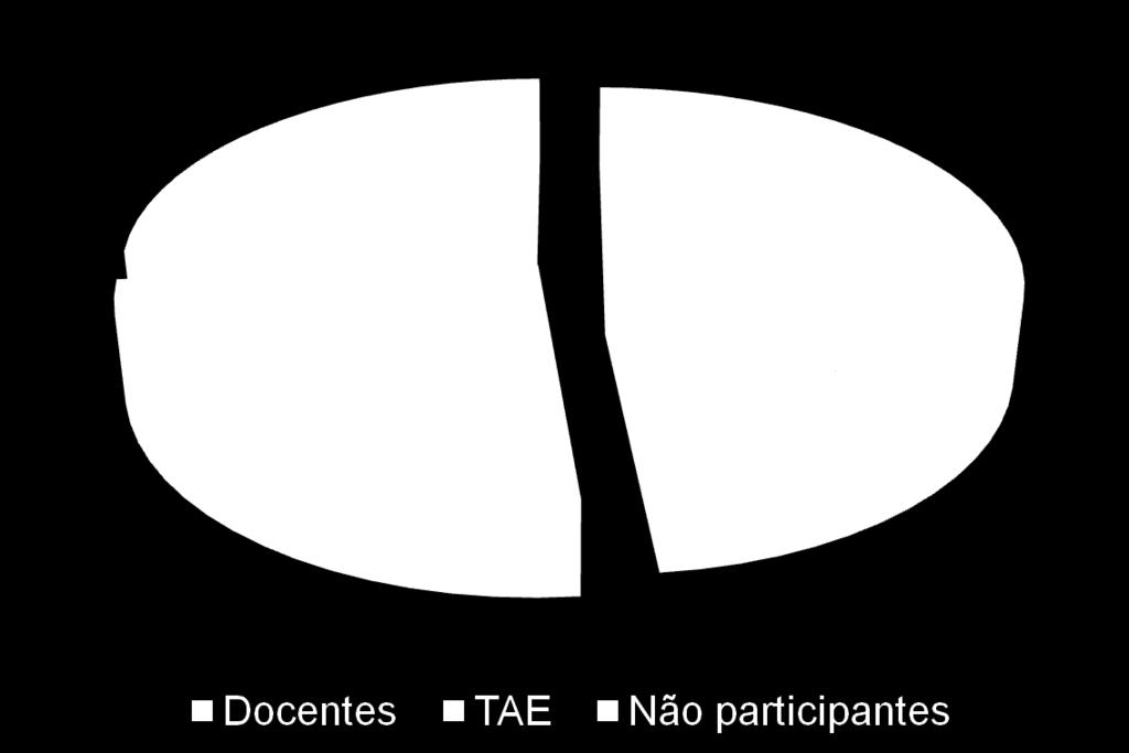 Porcentagem de servidores participantes na Autoavaliação Institucional de 2017 130 servidores (82 docentes e 48