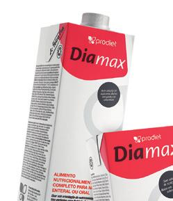 Diamax Fórmula líquida especializada, eficaz no controle glicêmico. ESPECIALIZADA POR 100 ml Controle glicêmico e prevenção das complicações do diabetes.