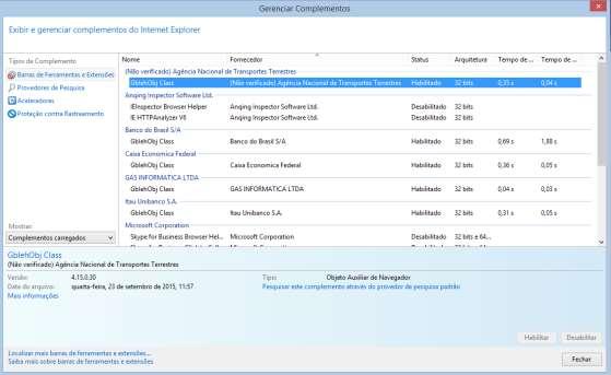 5.2. APÓS INSTALAR O DIAGNÓSTICO MMA, INTERNET EXPLORER NÃO RECONHECE A INSTALAÇÃO DO PRODUTO Problema encontrado: Após instalar o módulo de segurança, o navegador Internet Explorer não reconhece a